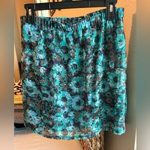 Mossimo floral slip on skirt.  Stretchy, lightweight and soft.  Barely worn.